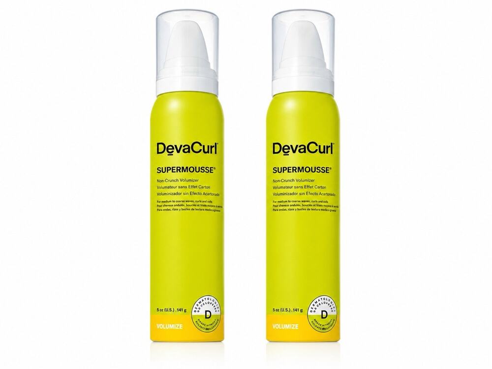 DevaCurl SuperMousse Non-Crunch Volumizer 5 fl oz 141g Curl Mousse Foam set Of 2